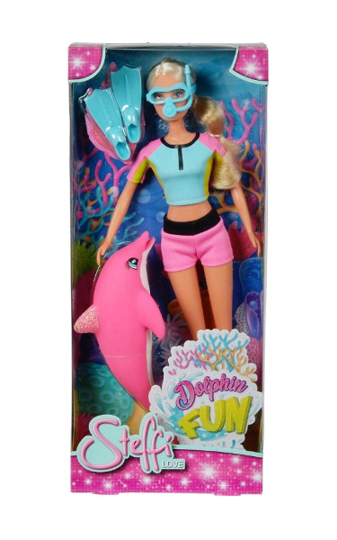 Steffi zabawa z delfinem