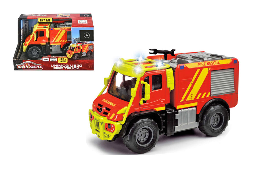 Majorette GS Straż pożarna Unimog 13 cm