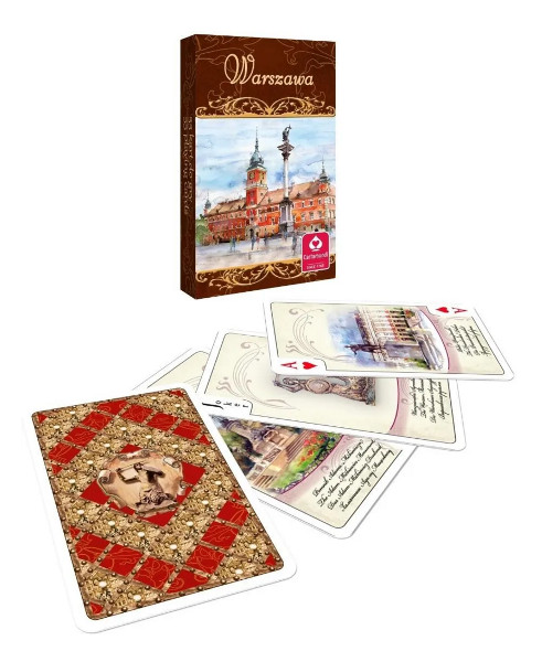 Karty Akwarele Warszawa 55 listków