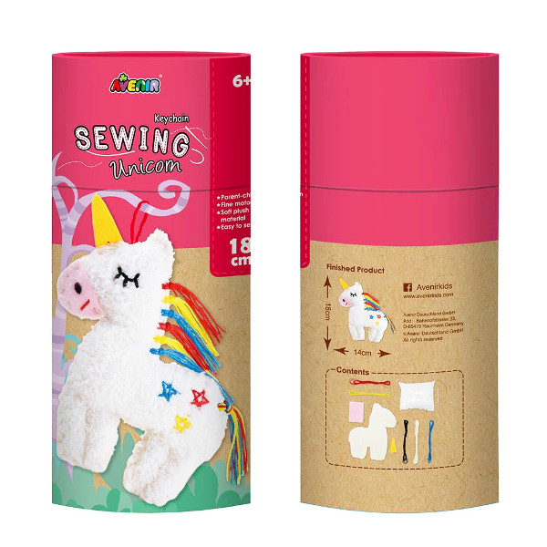 Uszyj brelok do kluczy-Jednorożec