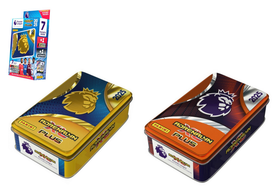 Panini Premier League 2025 plus puszka kolekcjonera