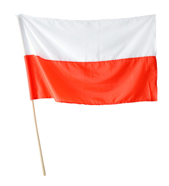 Flaga narodowa na drzewcu