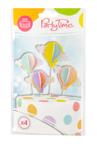 Dekoracja tortu kolorowe baloniki