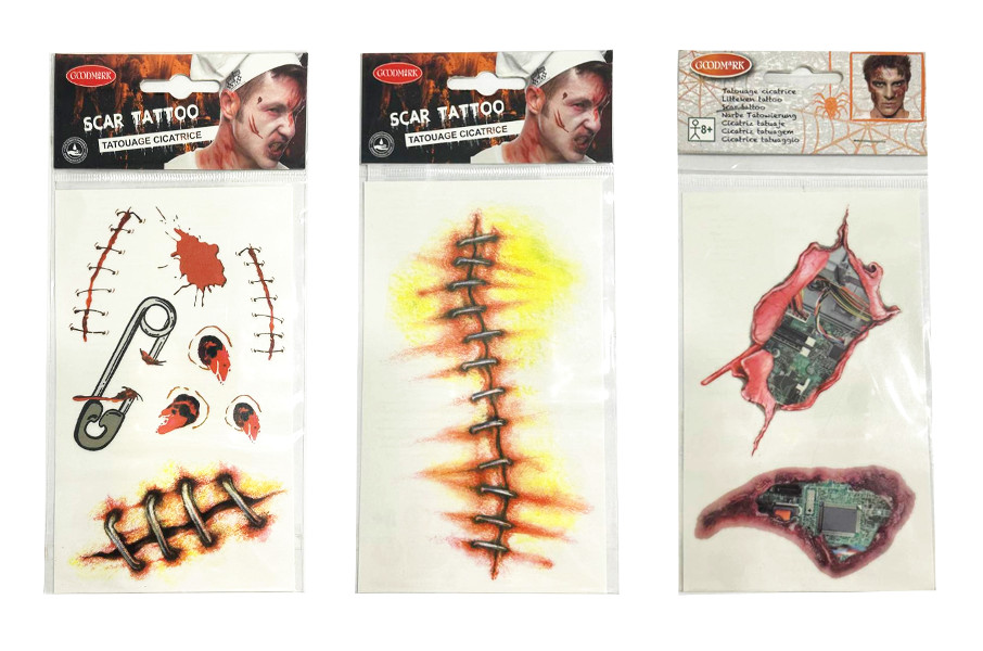 Tatuaże rany Halloween