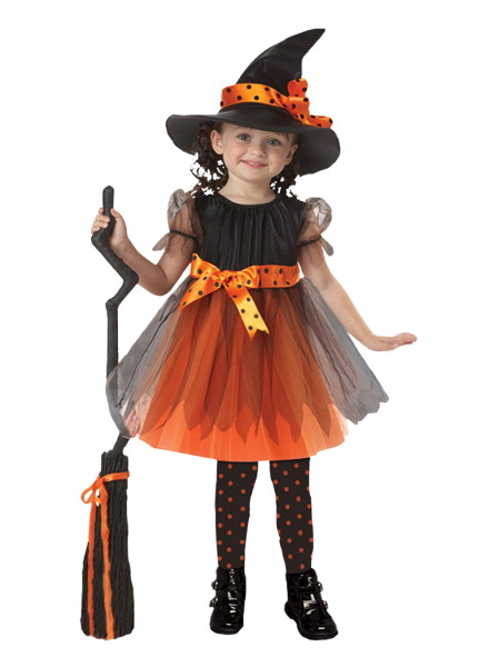 Strój dziecięcy Czarownica z kapeluszem L Halloween