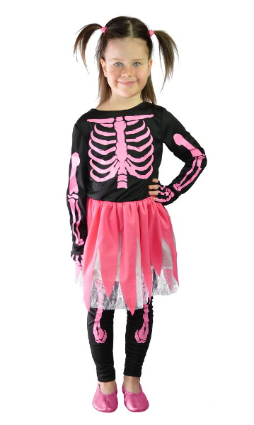 Strój dziecięcy Szkieletka S Halloween