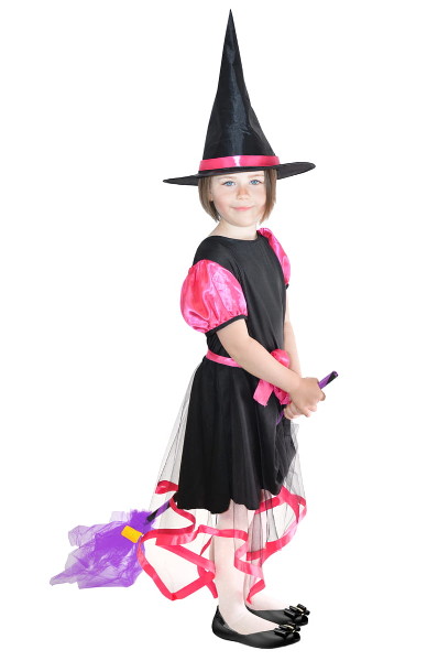 Strój dziecięcy Kolorowa czrownica L Halloween