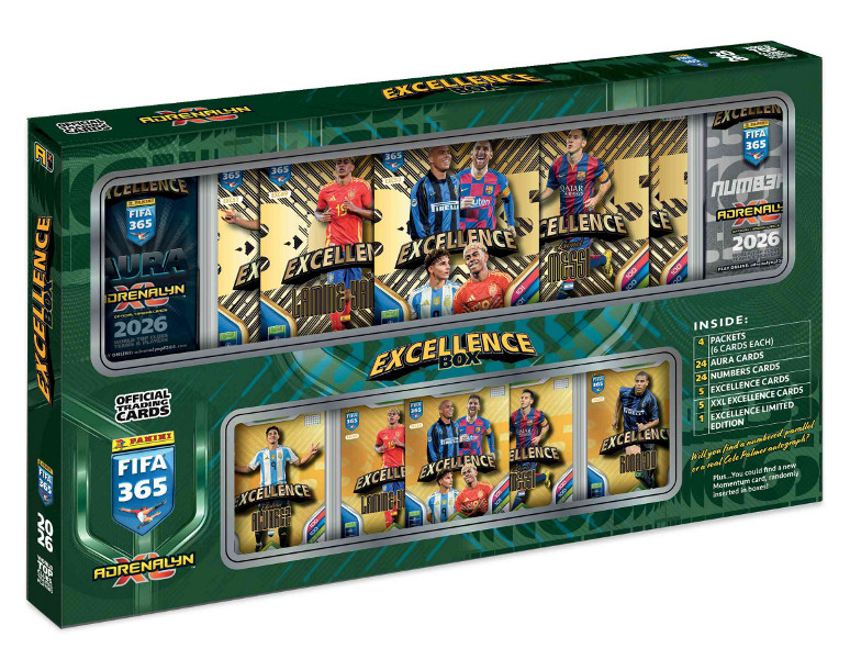 Karty Panini Fifa Adrenalin XL 2026 excellence box