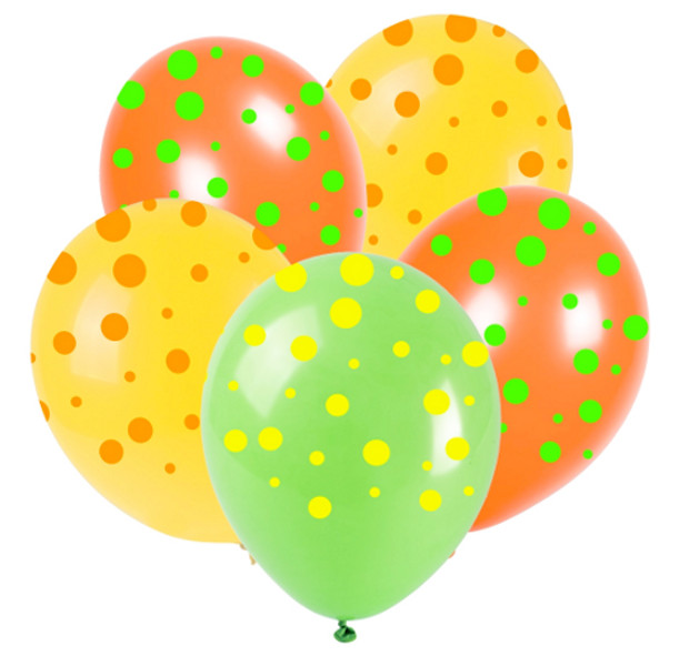 Balony neonowe Kropki