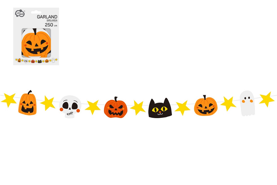 Girlanda papierowa Halloween dł 250 cm