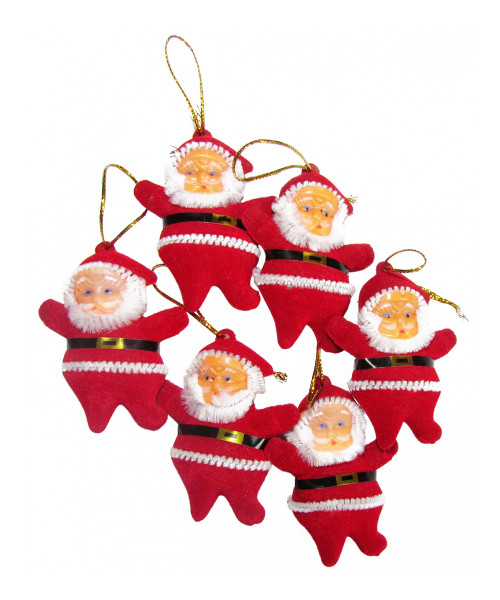Mikołaje wiszące czerwone