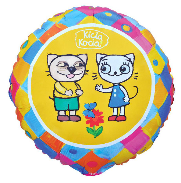 Balon foliowy Kicia Kocia i Pacek