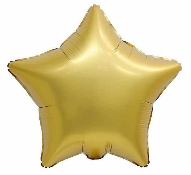 Balon foliowy Gwiazda matowa antyczne złoto