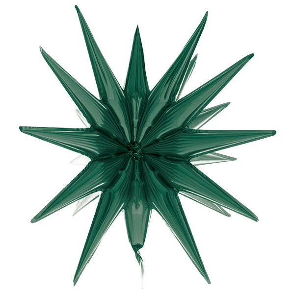 Balon foliowy Gwiazda 3D zieleń butelkowa