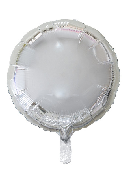 Balon foliowy Okrągły srebrny