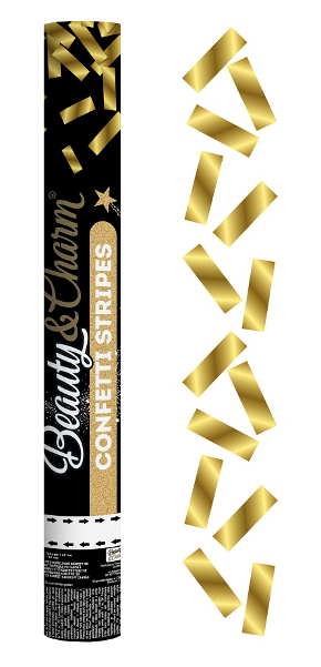 Konfetti pneumatyczne Złote paski foliowe
