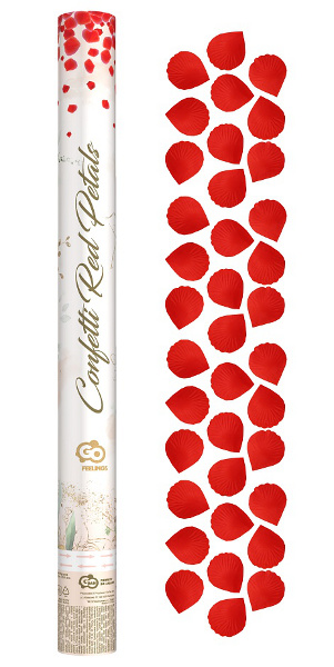 Konfetti pneumatyczne Płatki Róż czerwone tekstylne