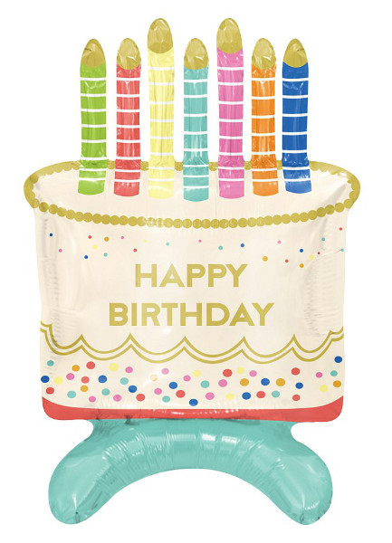 Balon foliowy Tort Happy Birthday