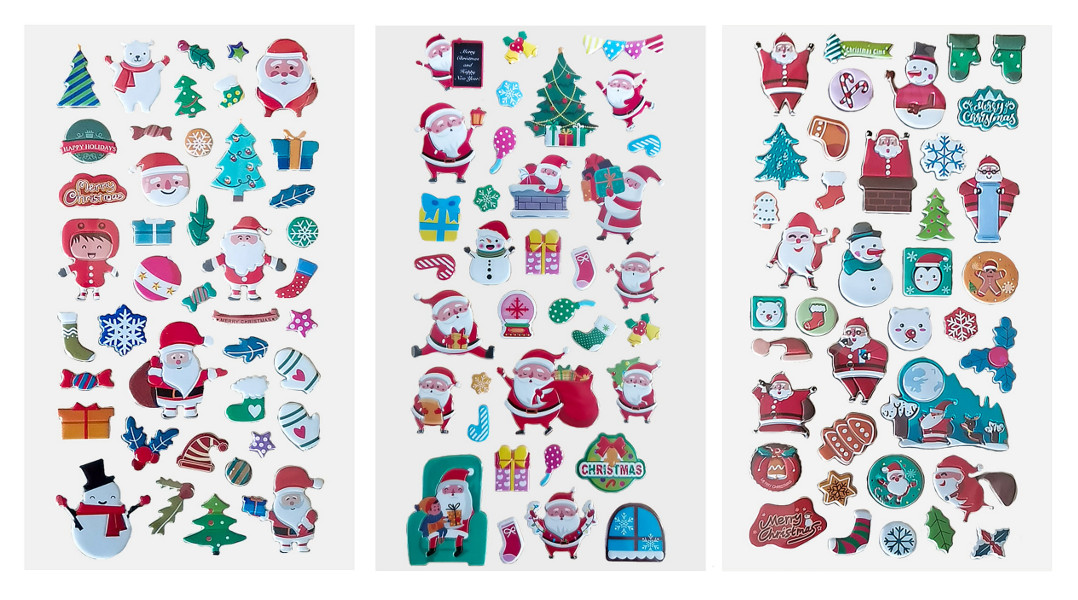 Święta naklejki piankowe