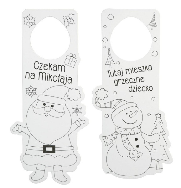 Święta zawieszka na klamkę (2szt)
