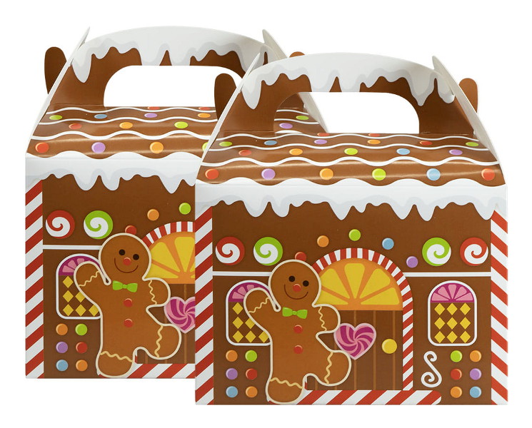 Święta Papierowe domki pudełko na upominki