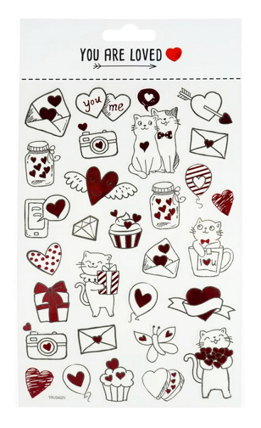 Naklejki serduszka na wesoło