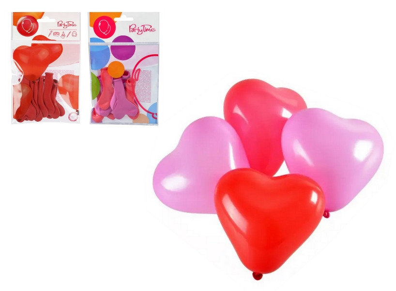 Balony mini serca 8szt