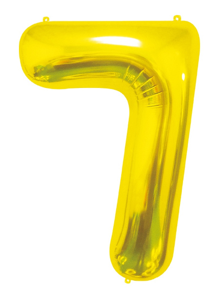 Balon foliowy Cyfra 7, złota 85cm