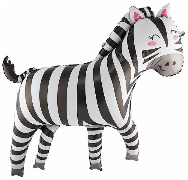 Balon foliowy Zebra