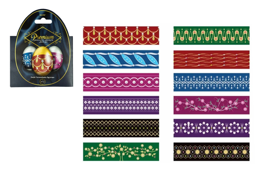 Zestaw 12 szt owijek premium na jajka Wielkanocne