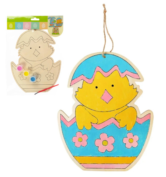 Ozdoba Wielkanocna kurczaczek zrób to sam zawieszka
