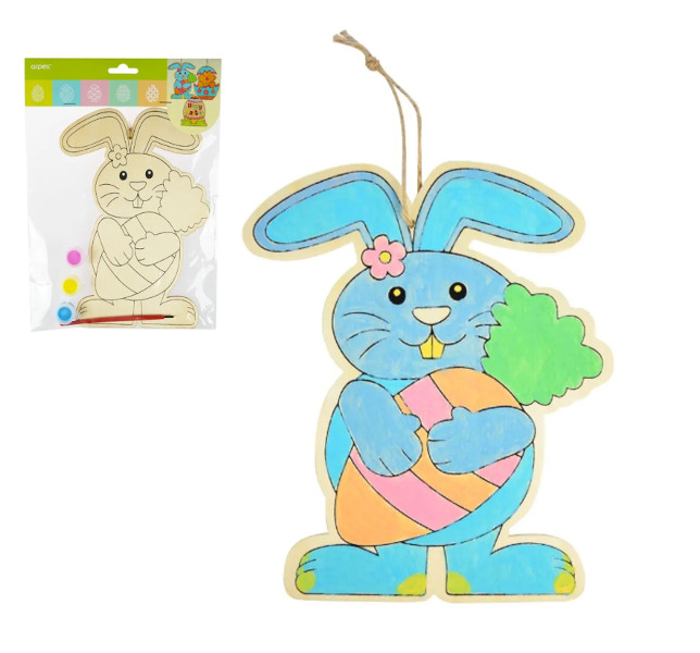 Ozdoba Wielkanocna zajączek zrób to sam zawieszka