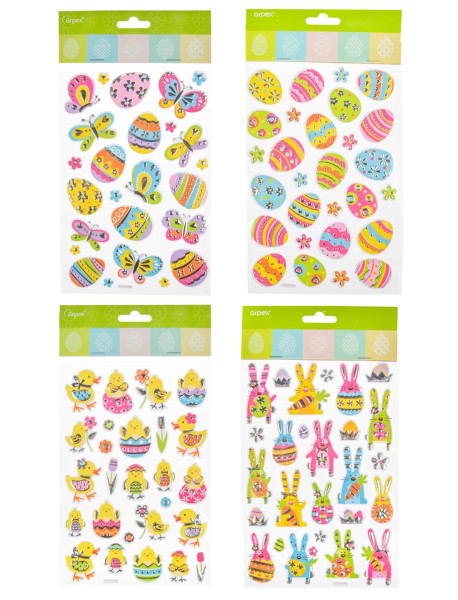 Naklejki Wielkanocne posrebrzane