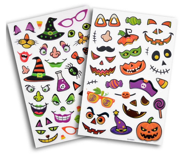 Zabawne naklejki halloweenowe